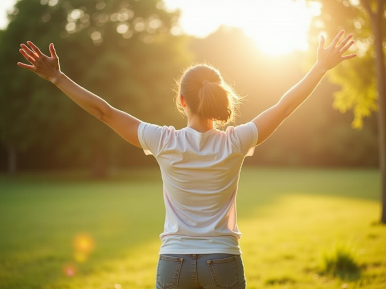 A person moving freely and naturally in an outdoor environment, symbolizing the importance of natural movement for a healthy nervous system and muscle function.