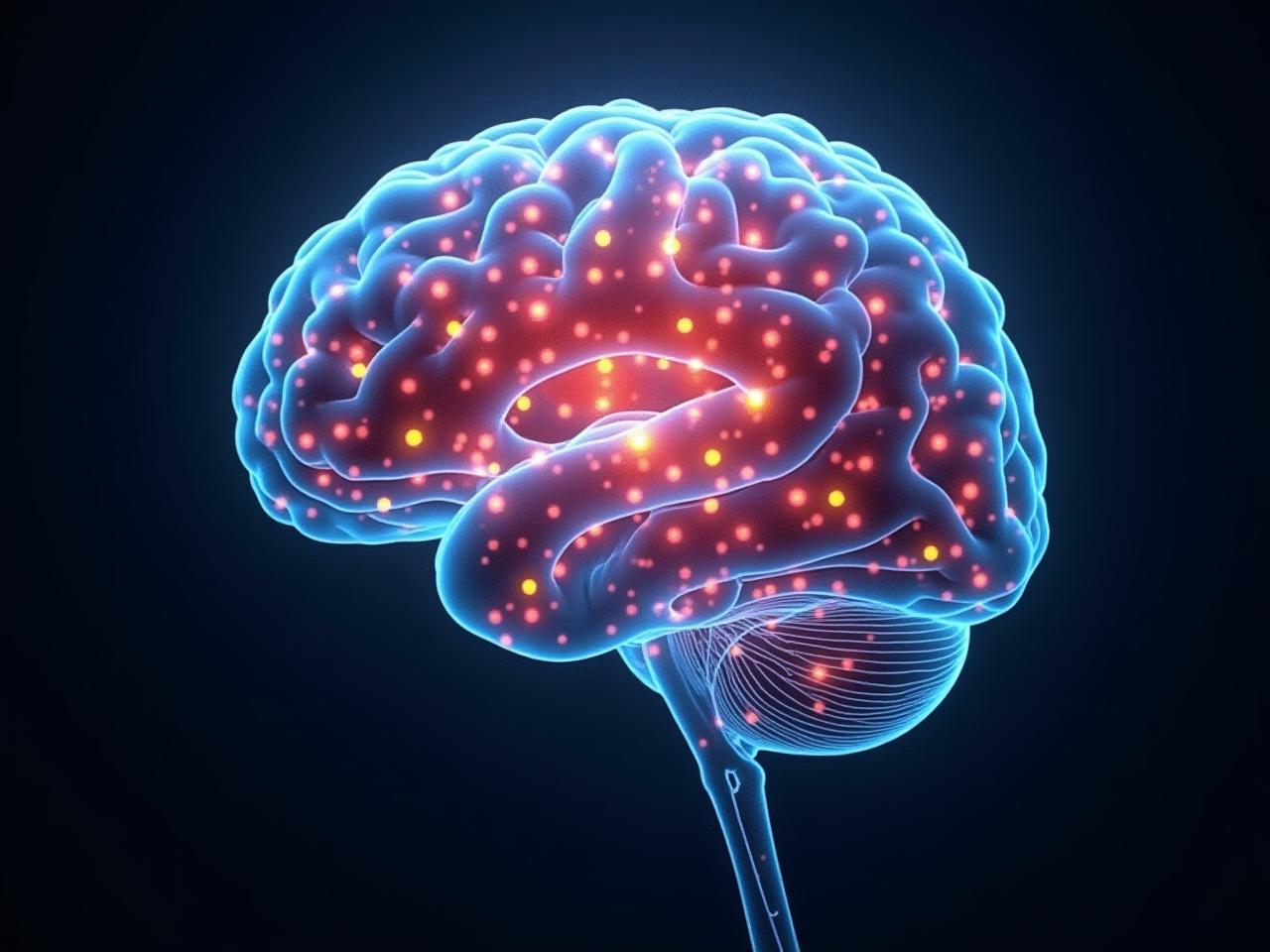 Abstract image of a brain with colorful dreamlike patterns inside, representing the proteins influence on dream quality.