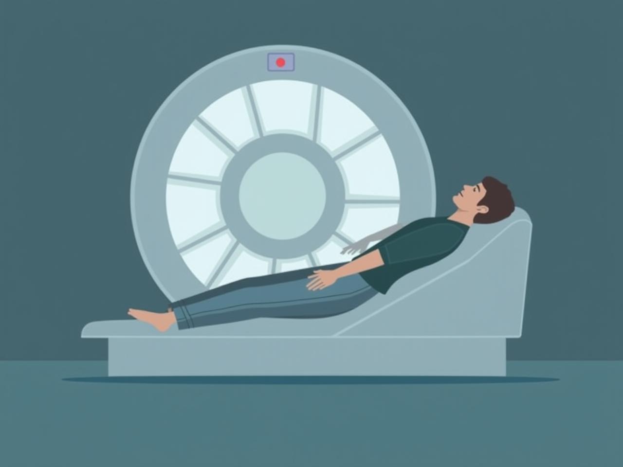A person lying inside an MRI machine, symbolizing the process of a full body scan.