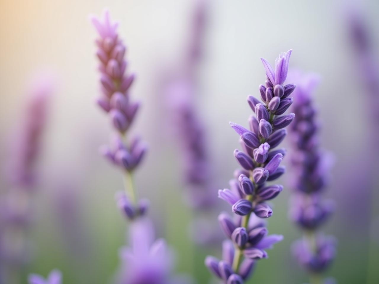 A calming image of lavender flowers with a soft focus, representing relaxation and natural remedies for anxiety.