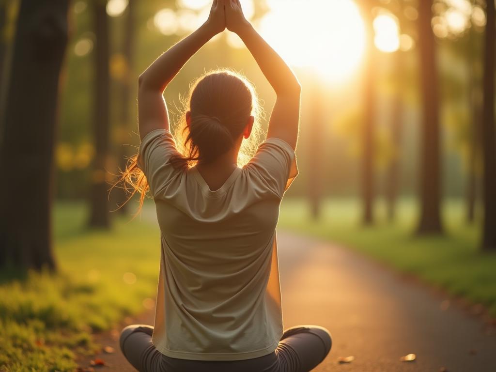 A person practicing natural movements outdoors, connecting with nature and promoting physical well-being.