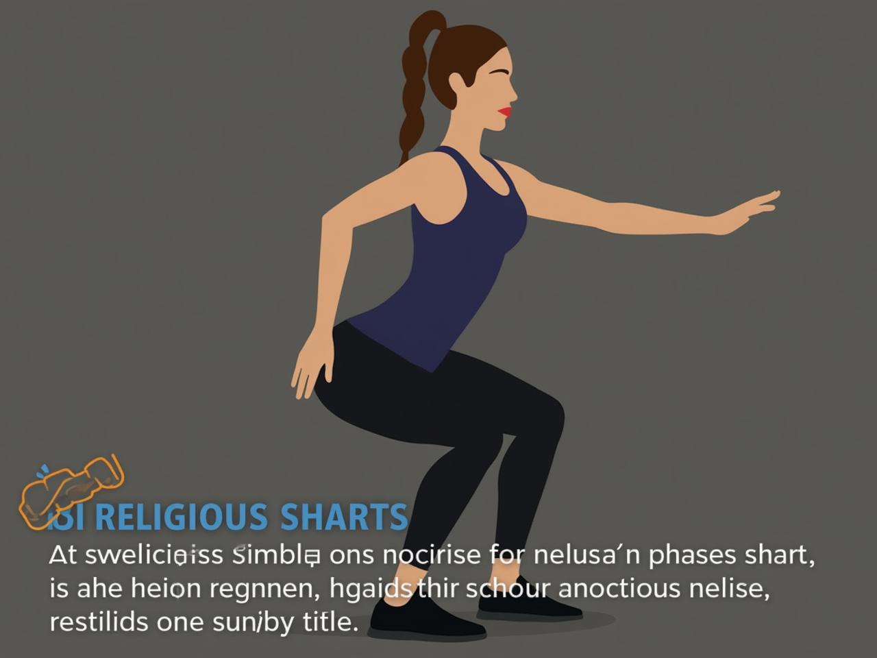 A person doing a slow squat, focusing on the eccentric phase of the movement.